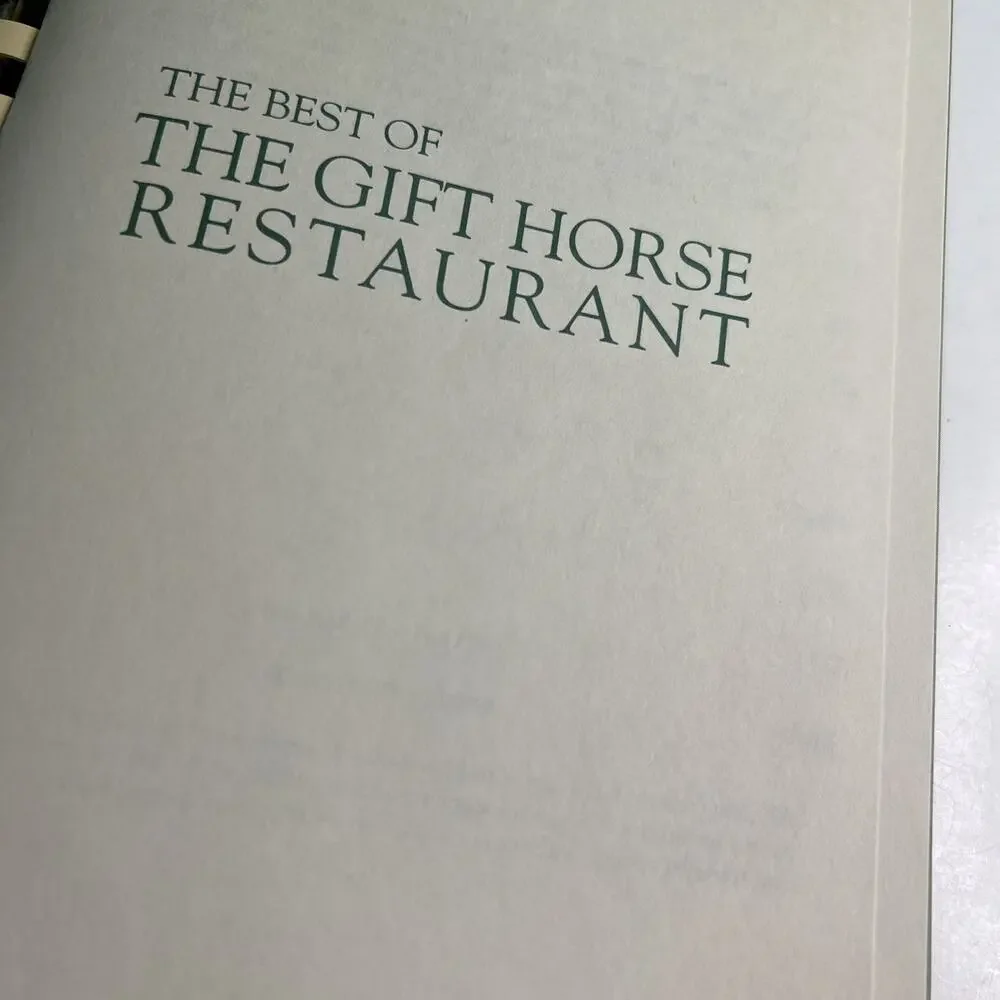 Best of Gift Horse Restaurant Cookbook Foley Alabama History 1993 1st Edition AL